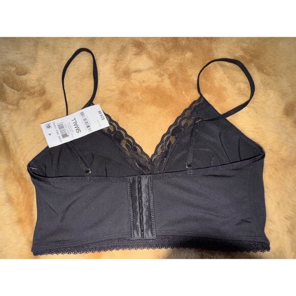 INC International Concepts Women's Lace-Trim Bralette, Black, Size S, NWT - Picture 3 of 4